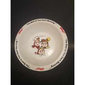 Vintage Kelloggs Cereal Bowl: Rice Bubbles, Snap Crackle Pop